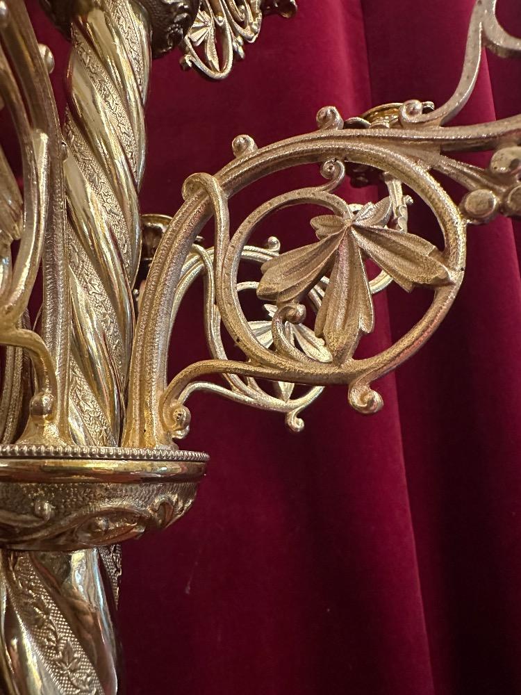 Pair Romanesque - Style Candle Holders