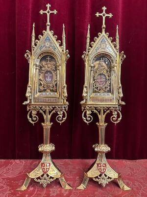 Pair Romanesque - Style Reliquaries
