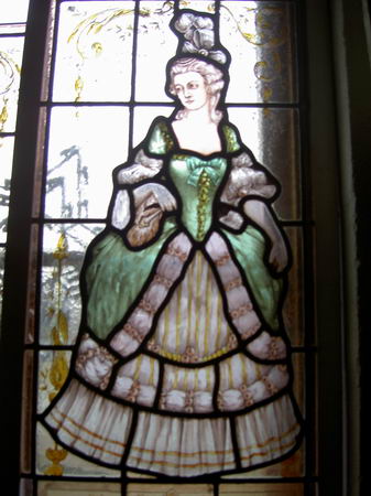 Pair  Stainded Glass Windows