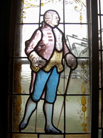 Pair  Stainded Glass Windows