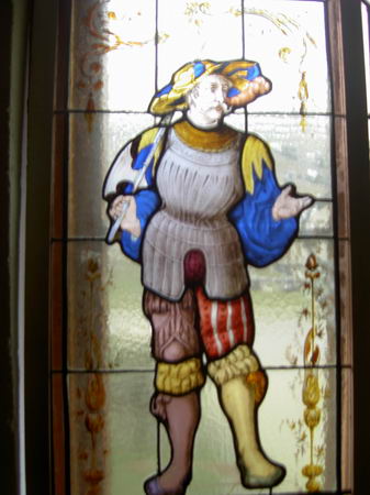 Pair  Stainded Glass Windows