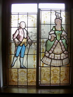 Stainded Glass Windows en glass, Dutch 19th century