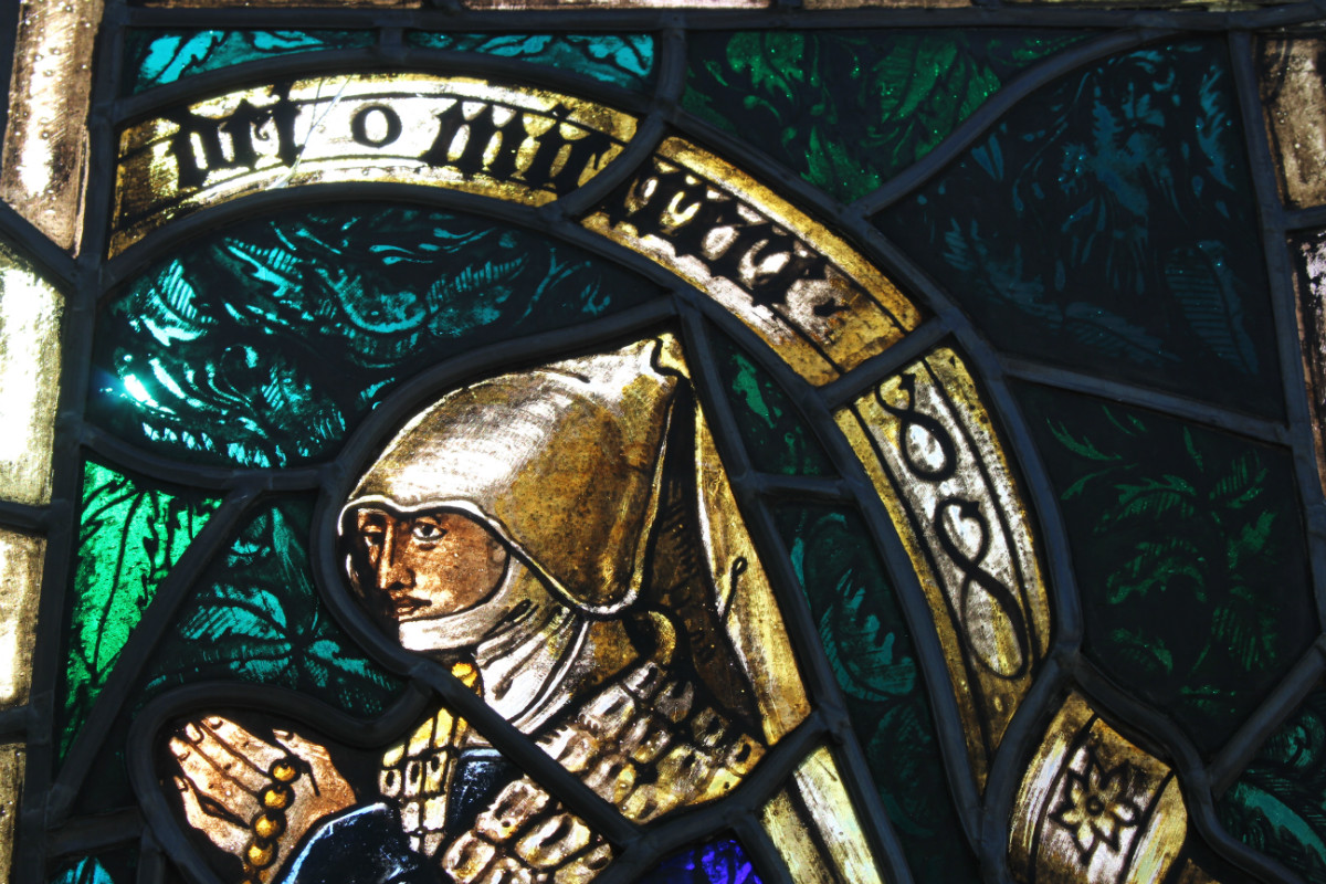 Pair  Stainded Glass Windows