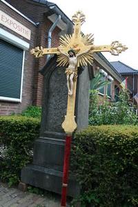 Procession Cross Wood Polychrome