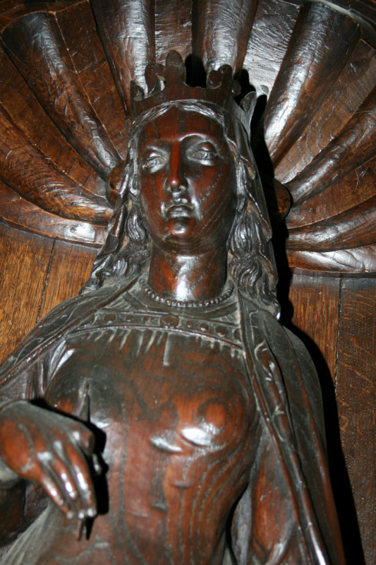 RELIGIOUS STATUE OF ST. DYMPHNA