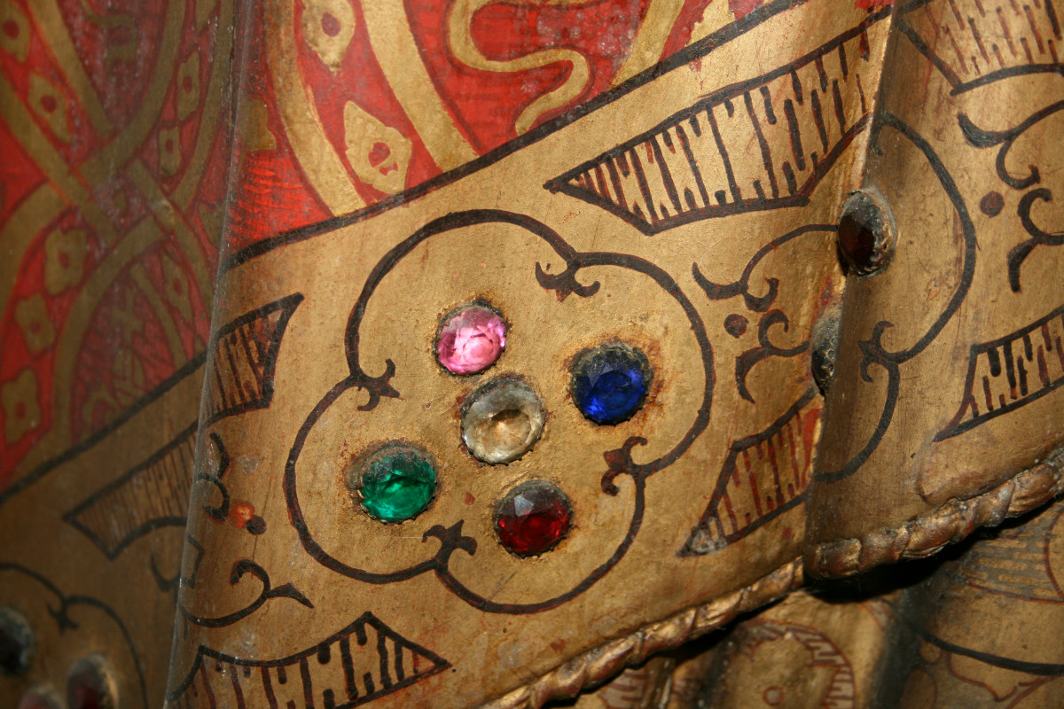 RELIGIOUS STATUE WOOD H.HEART