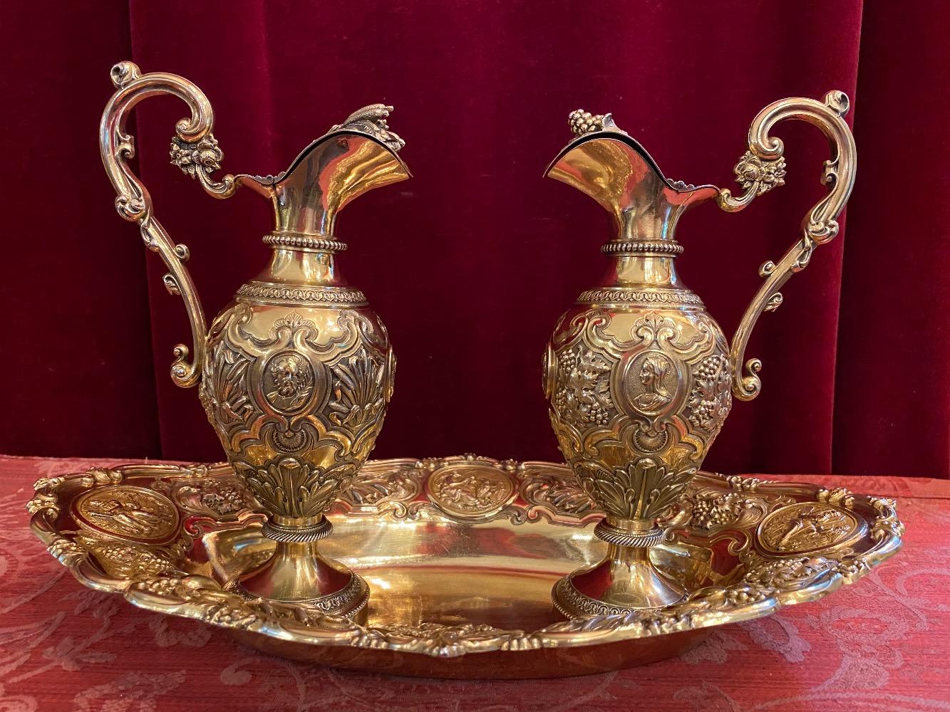 Set Baroque Cruets Full Silver Higher Price Range