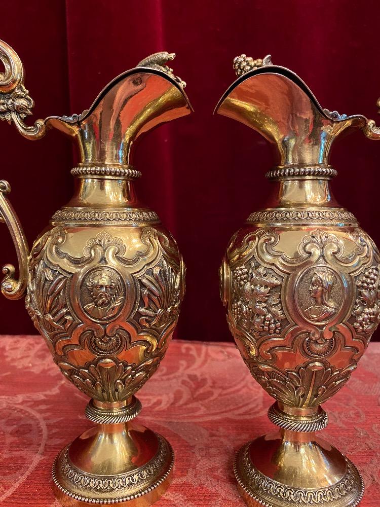 Set Baroque Cruets Full Silver Higher Price Range