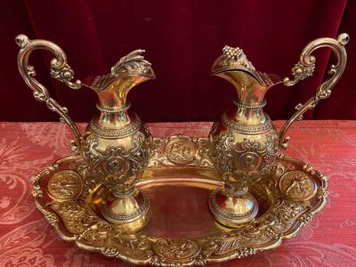 Cruets Silver Higher Price Range style Baroque en Solid Silver, France 19 th century ( Anno 1835 )