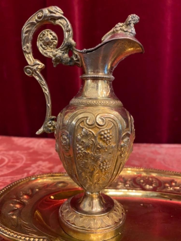 Set Baroque - Style Cruets Full Silver