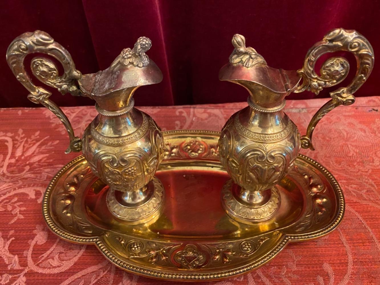 Set Baroque - Style Cruets Full Silver