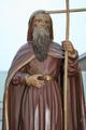 St. Antonius Abt /  Abbot en HAND-CARVED WOOD, Belgium 19th century ( anno 1865 )