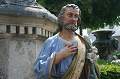 St. Joseph Statue  en Terra - Cotta Polychrome, France 19 th century