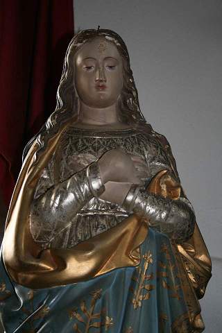 ST. MARY STATUE PLASTER POLYCHROME 