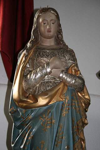 ST. MARY STATUE PLASTER POLYCHROME 