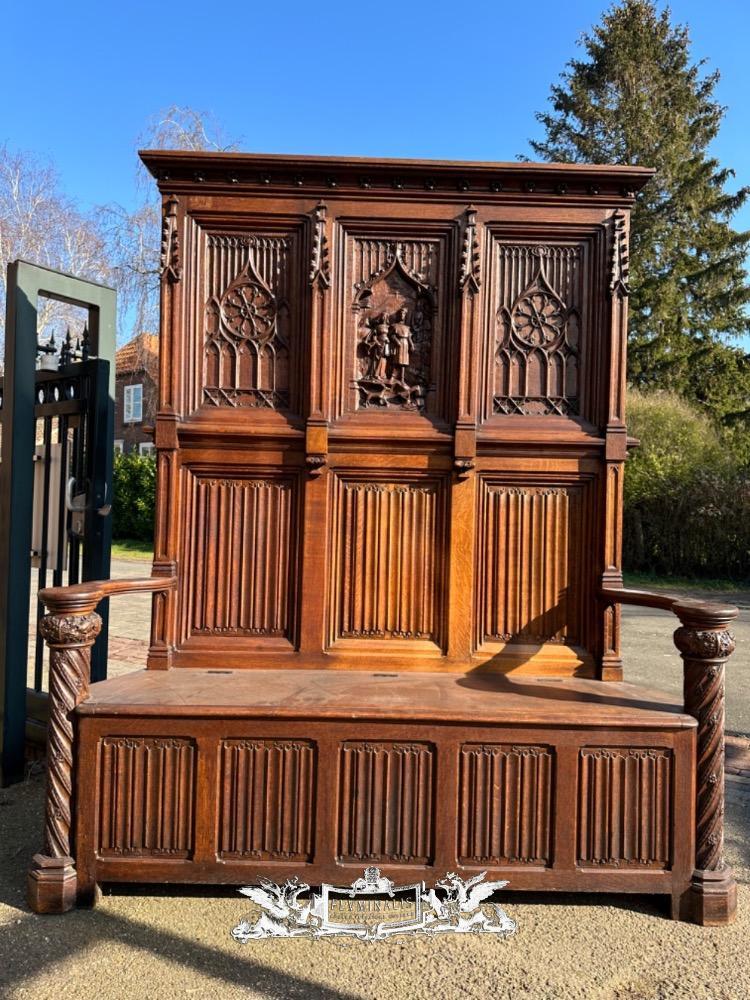 1 Gothic Style Bench Tables & Seats & & Benches & Gothic