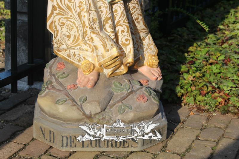 1 St. Mary Lourdes Statue Signed Henri Gerard Religious Church