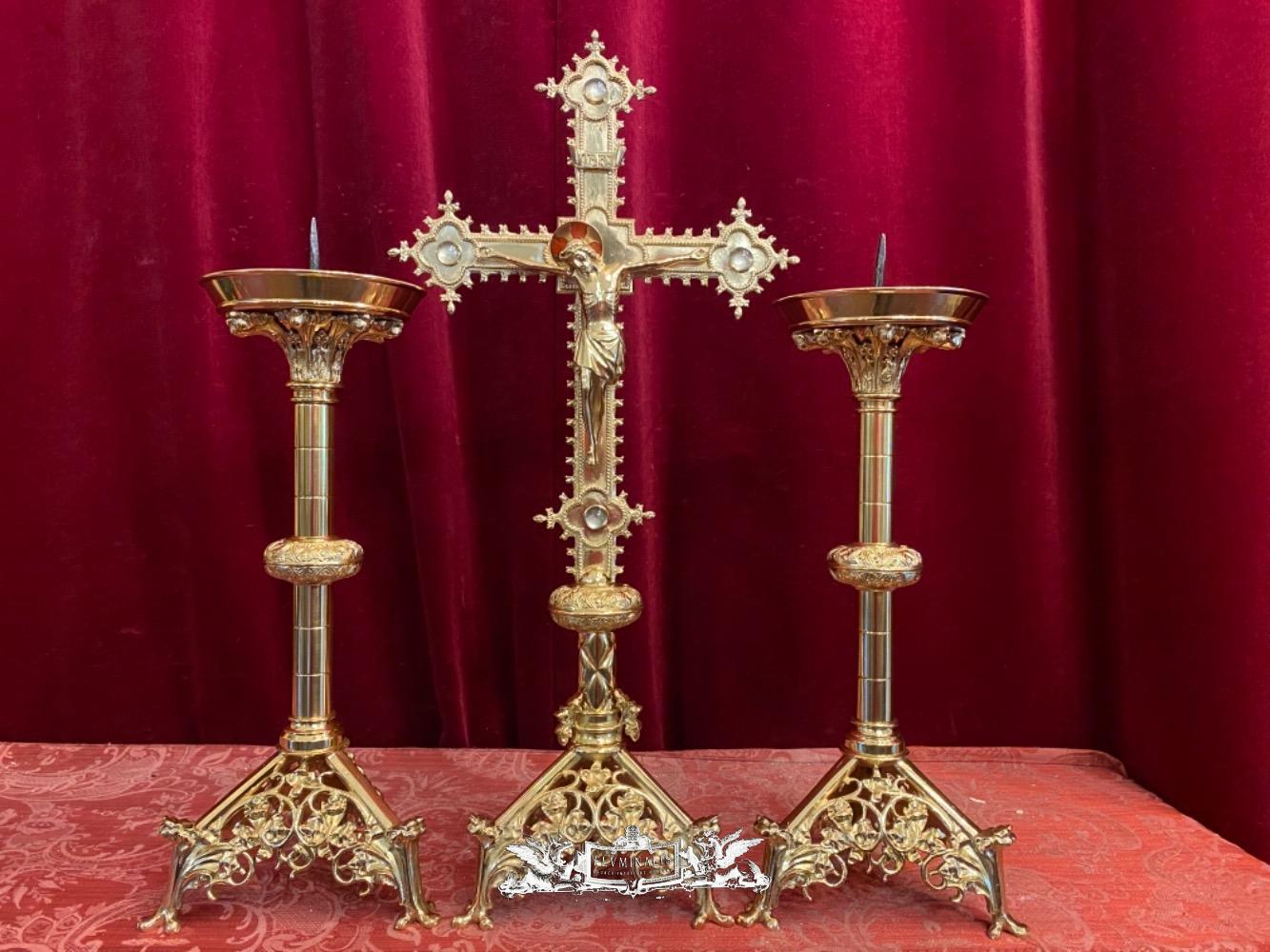 H-110 Gothic and Marble Candlesticks 40